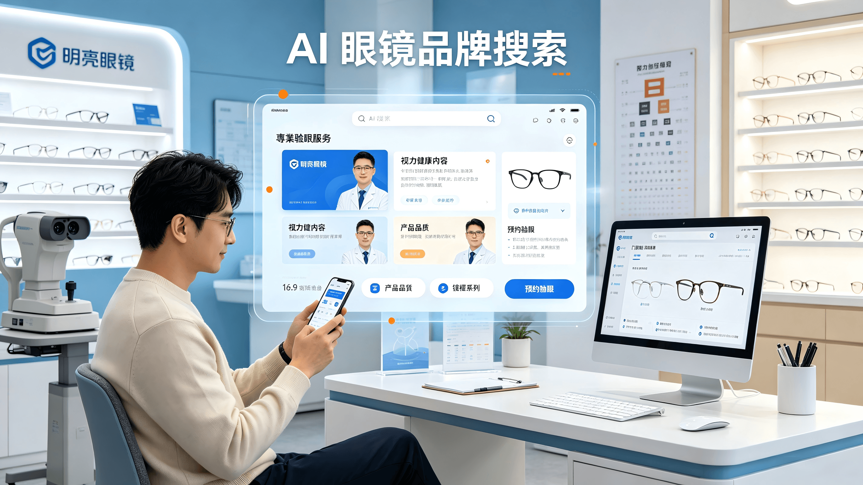 眼鏡及視光服務GEO:讓專業驗眼與產品品質在AI搜尋中贏得消費者信任